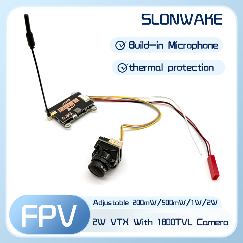 Fpv Camera Cmos - Nadajnik SLONWAKE 5.8G 56CH 2W VTX