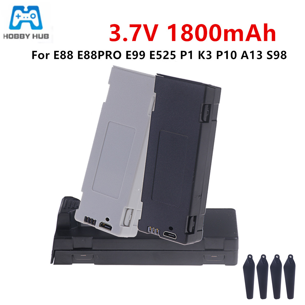 Drone Rc E99 - Akumulator E88, bateria 3.7V 1800mAh do