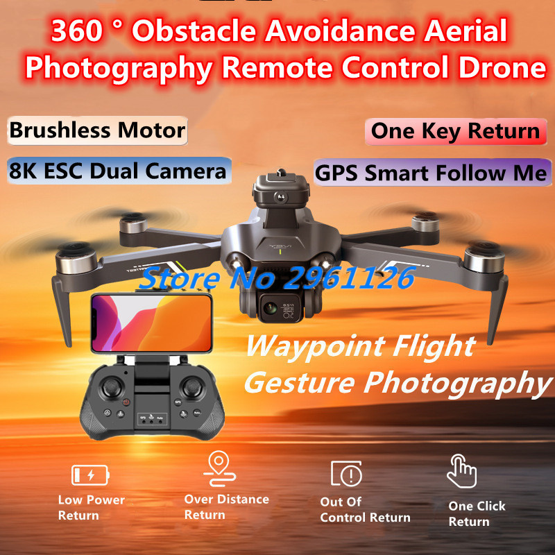 Drone Rc Fpv Manual - 360 ° Unikanie przeszkód fotografia lotnicza