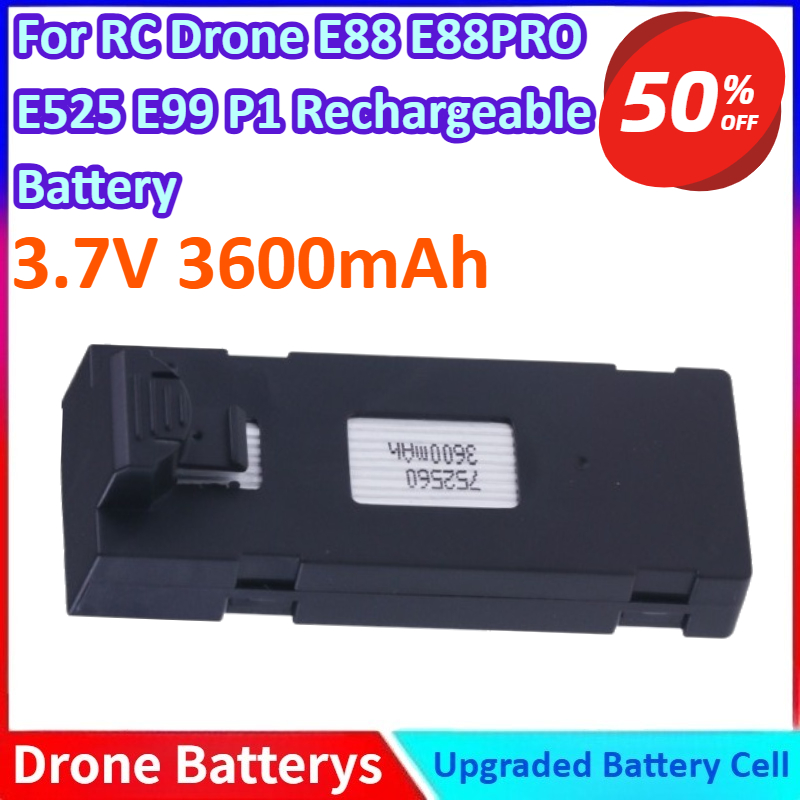 Drone Rc E99 - Nowa bateria litowo-jonowa 3,7 V 3600