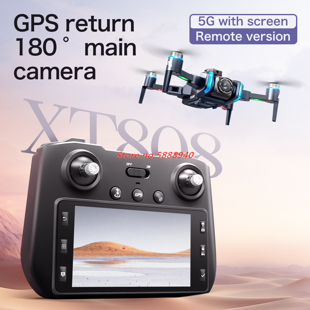 Drone Rc Fpv Manual - Profesjonalny dron z ekranem GPS, kamerą