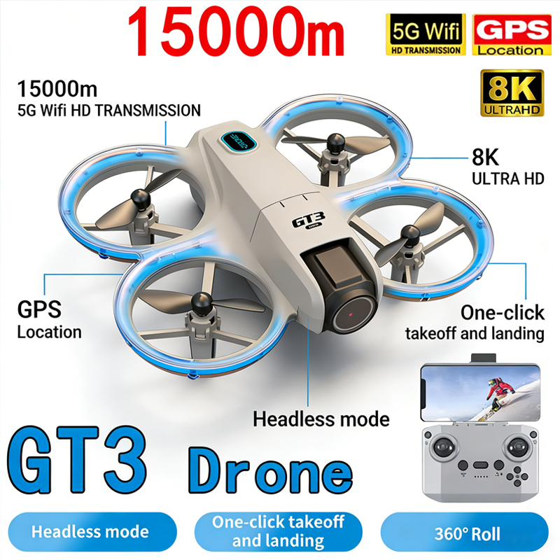Nowy dron GT3 MAX 8K HD do fot – Drone Pro Rc Ufo recenzja i cena