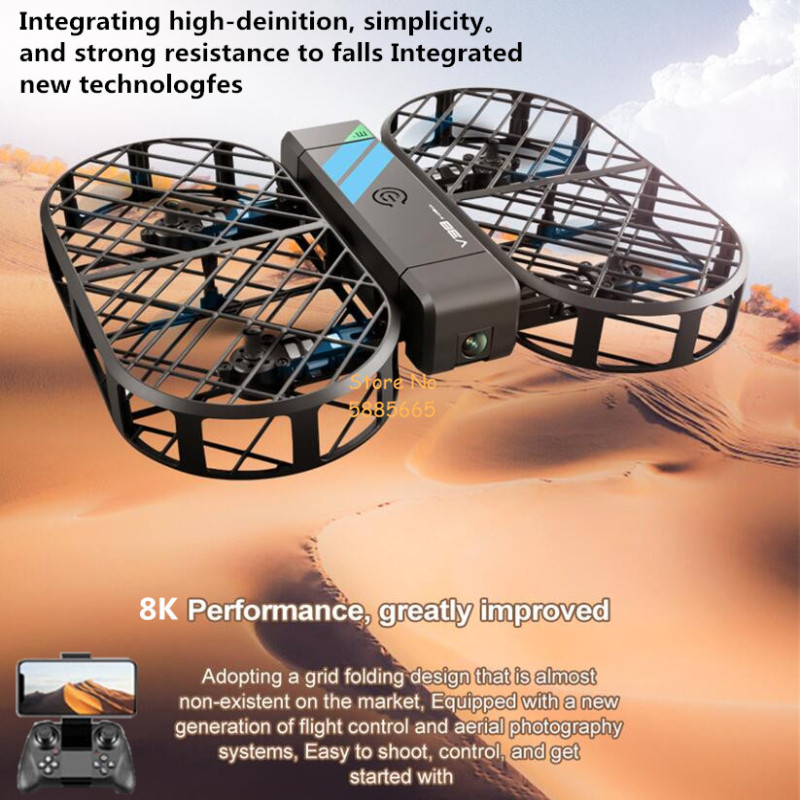 Kamera HD 8K 360 °   Ochrona L – Rc Drone Uav recenzja i cena