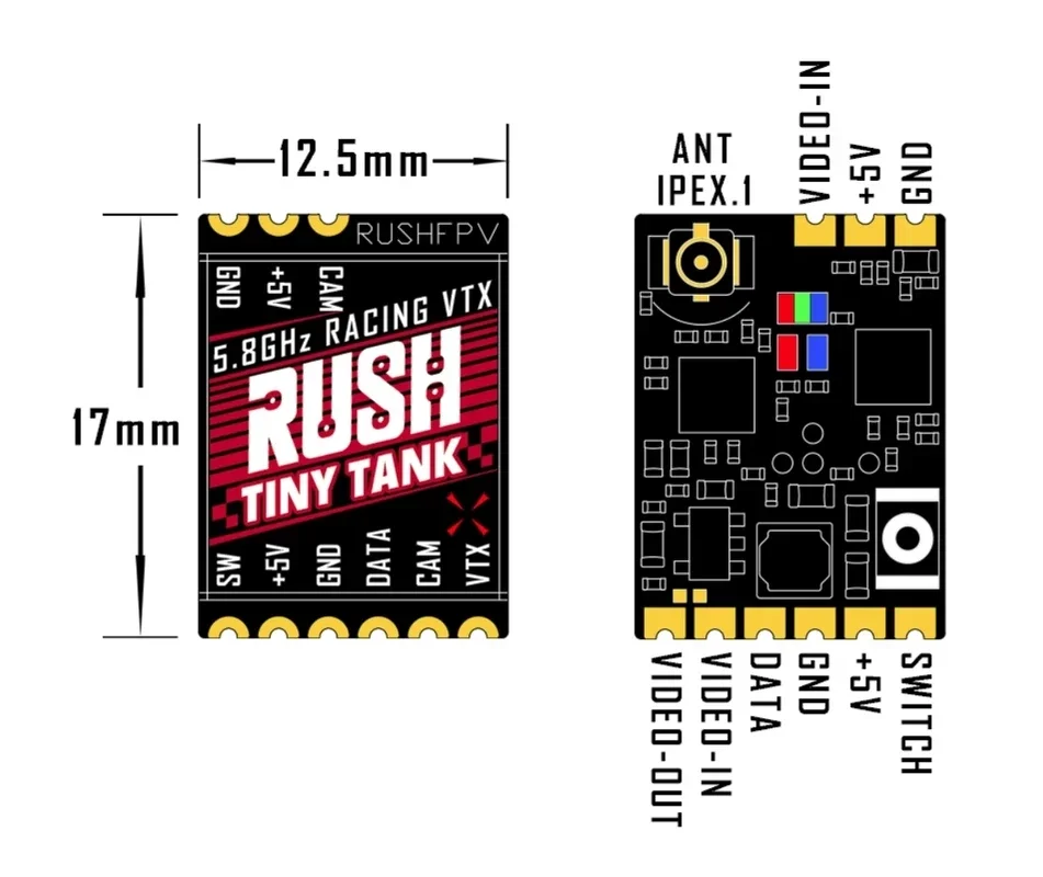 RUSHFPV Tiny Tank VTX 5.8GHz 3 – Analog Fpv Transmitter recenzja i cena