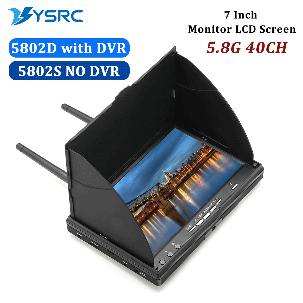 5.8G FPV DVR LS5802D 7-calowy  – Drone Rc With Screen recenzja i cena
